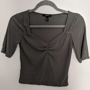 Cropped Top with Sleeves | Forever 21